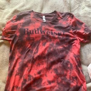Tie dye Budweiser shirt